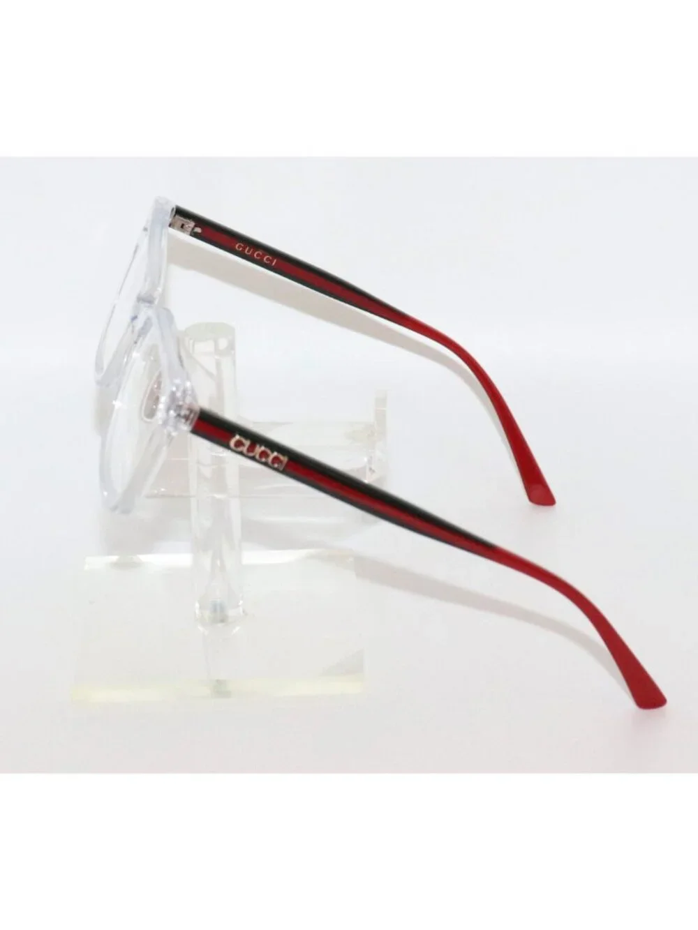 Gucci GG1873OK 006 Eyeglasses Clear Black Red Unisex 50-17-135